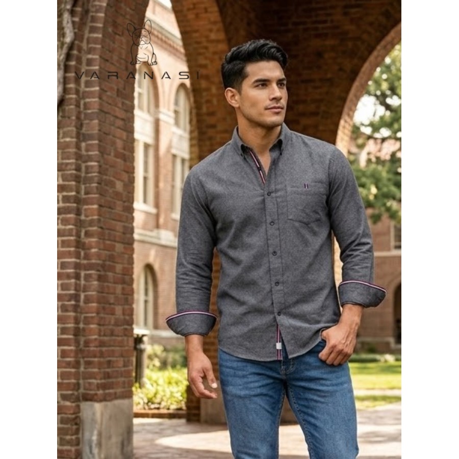 CAMISA CABALLERO MANGA LARGA VARANASI