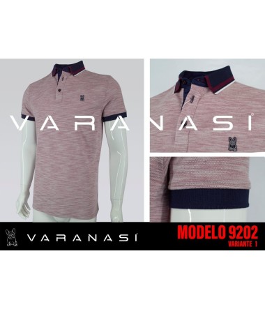 PLAYERA TIPO POLO CABALLERO VARANASI