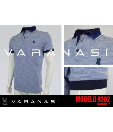 PLAYERA TIPO POLO CABALLERO VARANASI
