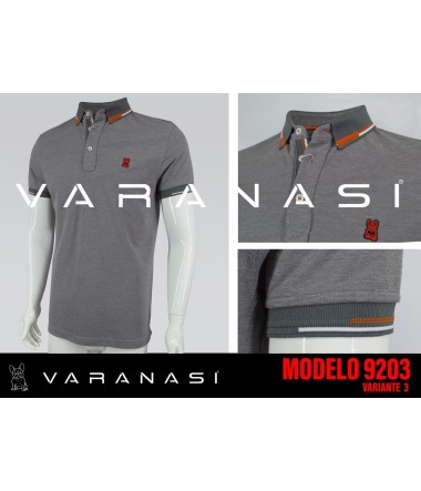PLAYERA TIPO POLO CABALLERO VARANASI