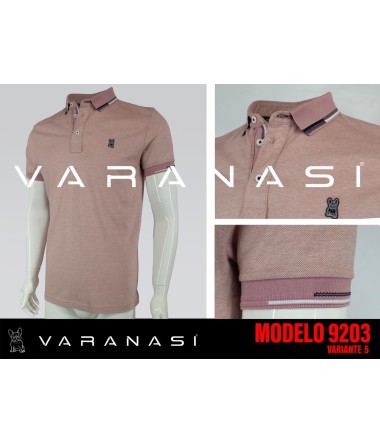 PLAYERA TIPO POLO CABALLERO VARANASI