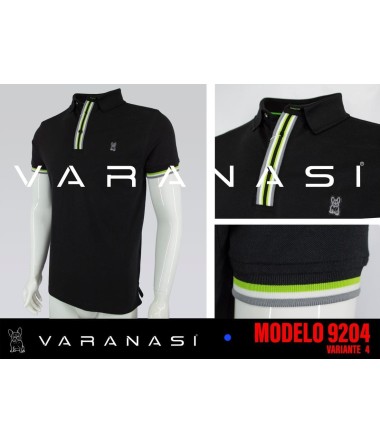 PLAYERA TIPO POLO CABALLERO VARANASI