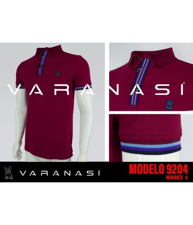 PLAYERA TIPO POLO CABALLERO VARANASI