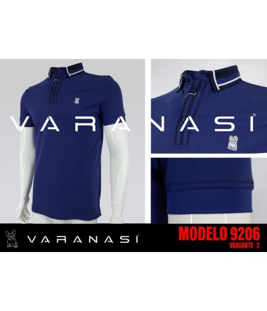 PLAYERA TIPO POLO CABALLERO VARANASI