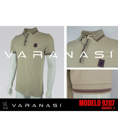 PLAYERA TIPO POLO CABALLERO VARANASI