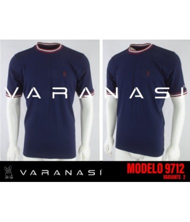 PLAYERA BASICA CABALLERO VARANASI CUELLO TEJIDO