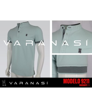 PLAYERA TIPO POLO CABALLERO VARANASI