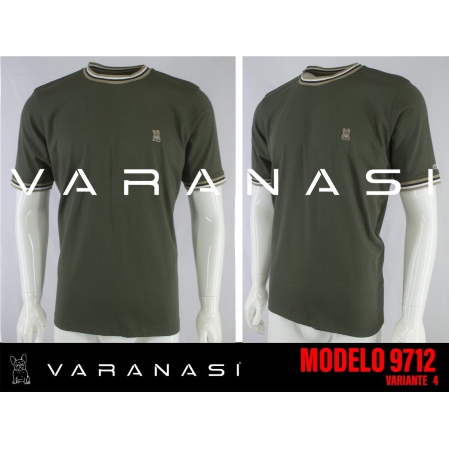 PLAYERA BASICA CABALLERO VARANASI CUELLO TEJIDO