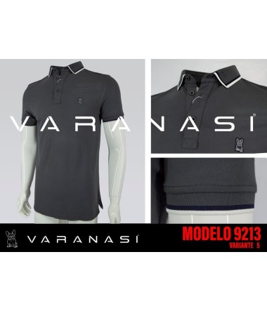 PLAYERA TIPO POLO CABALLERO VARANASI