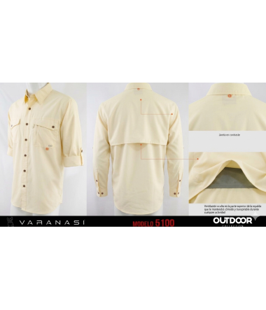 CAMISA CABALLERO MANGA LARGA VARANASI