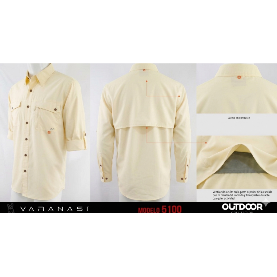 CAMISA CABALLERO MANGA LARGA VARANASI