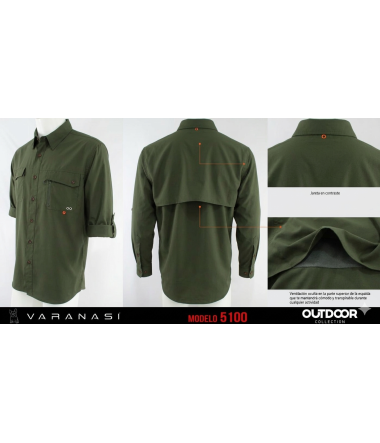 CAMISA CABALLERO MANGA LARGA VARANASI