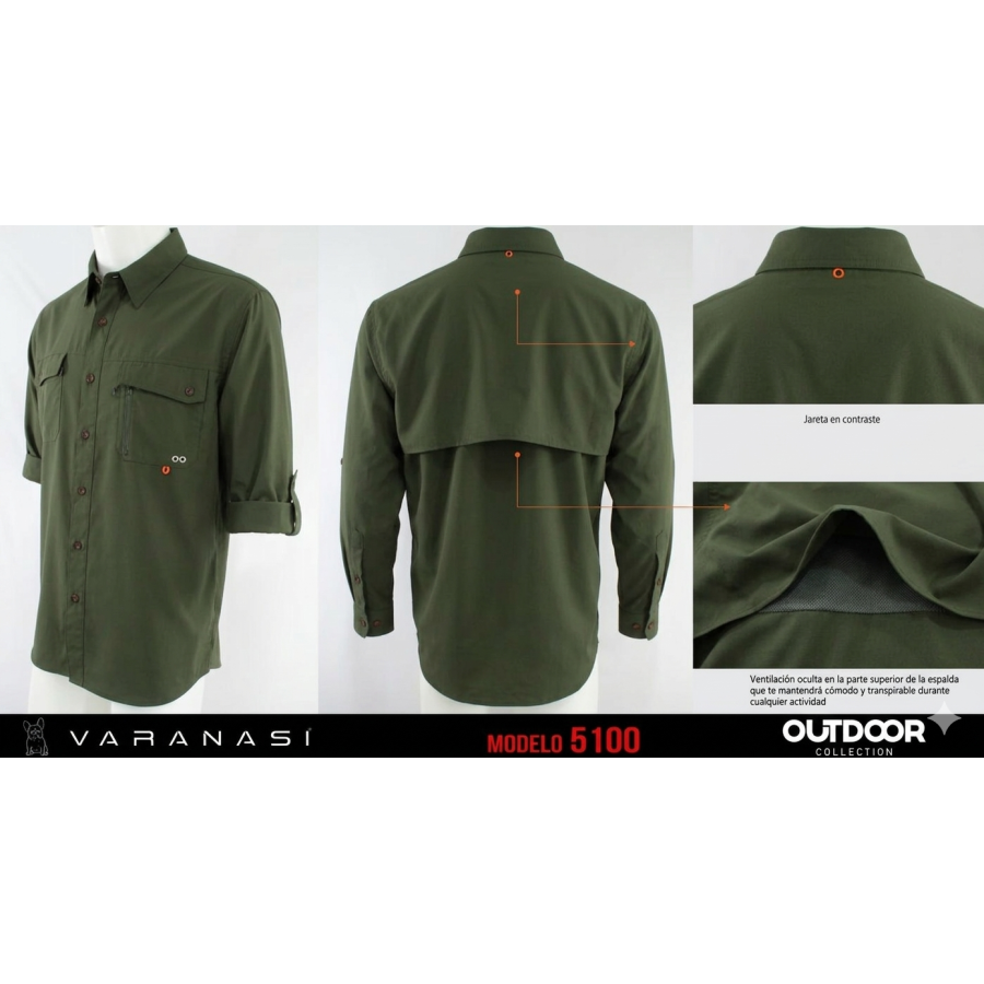 CAMISA CABALLERO MANGA LARGA VARANASI