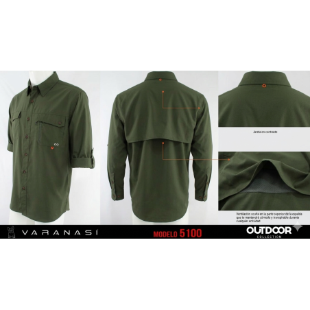 CAMISA CABALLERO MANGA LARGA VARANASI