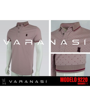 PLAYERA TIPO POLO CABALLERO VARANASI