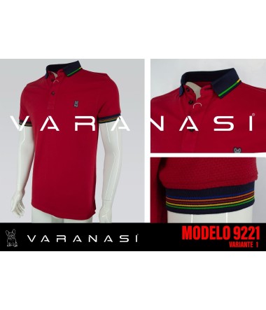 PLAYERA TIPO POLO CABALLERO VARANASI