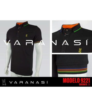 PLAYERA TIPO POLO CABALLERO VARANASI