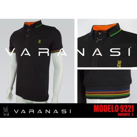 PLAYERA TIPO POLO CABALLERO VARANASI