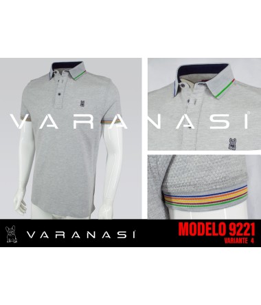 PLAYERA TIPO POLO CABALLERO VARANASI
