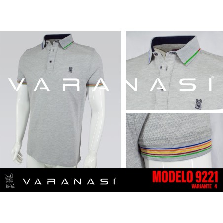 PLAYERA TIPO POLO CABALLERO VARANASI