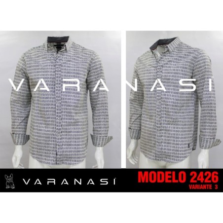 CAMISA CABALLERO MANGA LARGA VARANASI