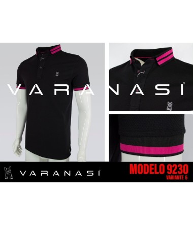 PLAYERA TIPO POLO CABALLERO VARANASI