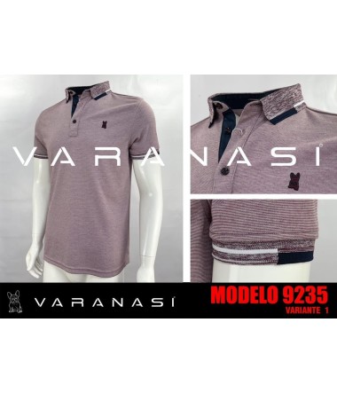 PLAYERA TIPO POLO CABALLERO VARANASI