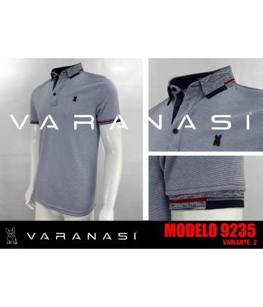PLAYERA TIPO POLO CABALLERO VARANASI