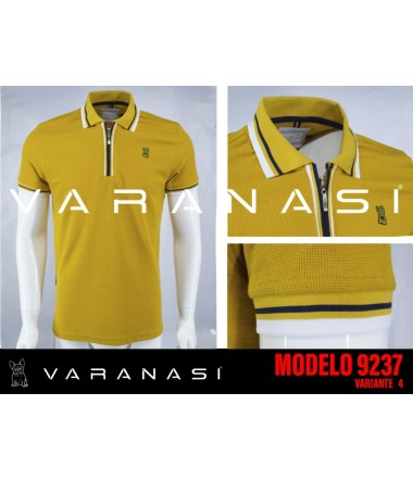 PLAYERA TIPO POLO CABALLERO VARANASI