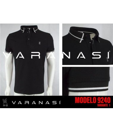 PLAYERA TIPO POLO CABALLERO VARANASI