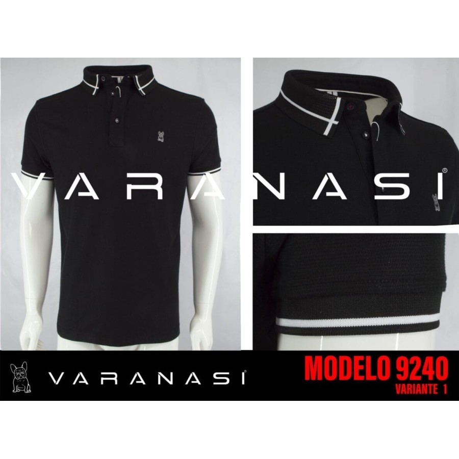 PLAYERA TIPO POLO CABALLERO VARANASI