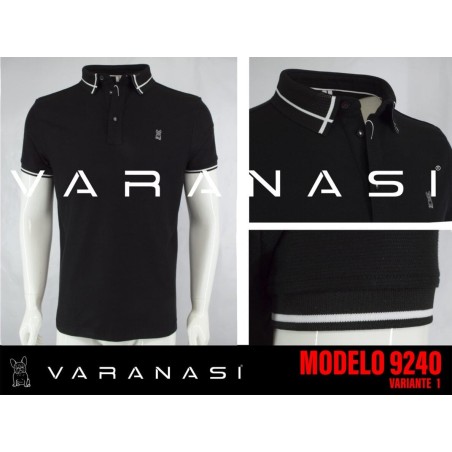 PLAYERA TIPO POLO CABALLERO VARANASI