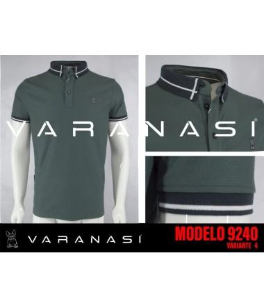 PLAYERA TIPO POLO CABALLERO VARANASI