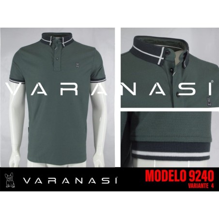PLAYERA TIPO POLO CABALLERO VARANASI
