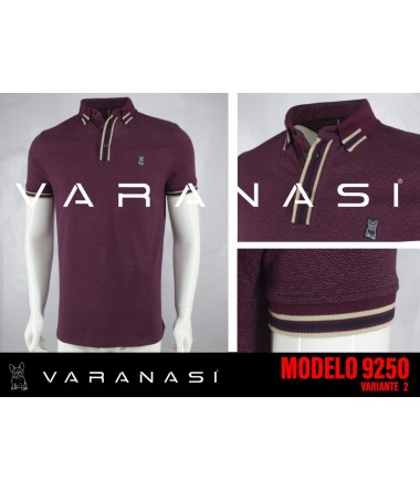PLAYERA TIPO POLO CABALLERO VARANASI