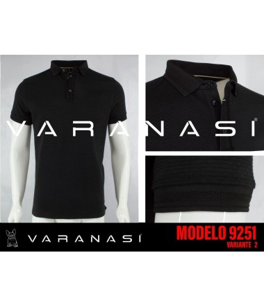 PLAYERA TIPO POLO CABALLERO VARANASI