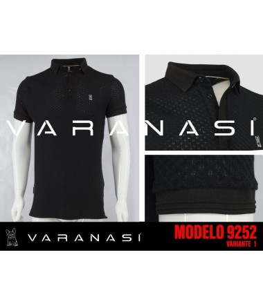 PLAYERA TIPO POLO CABALLERO VARANASI