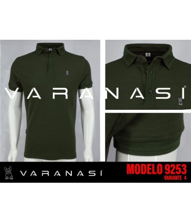 PLAYERA TIPO POLO CABALLERO VARANASI