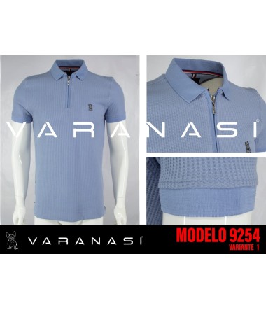 PLAYERA TIPO POLO CABALLERO VARANASI