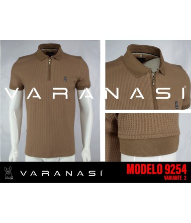 PLAYERA TIPO POLO CABALLERO VARANASI