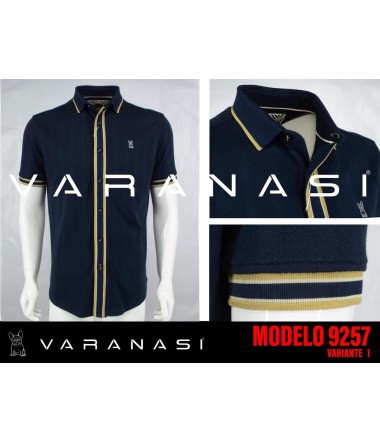 PLAYERA TIPO POLO CABALLERO VARANASI