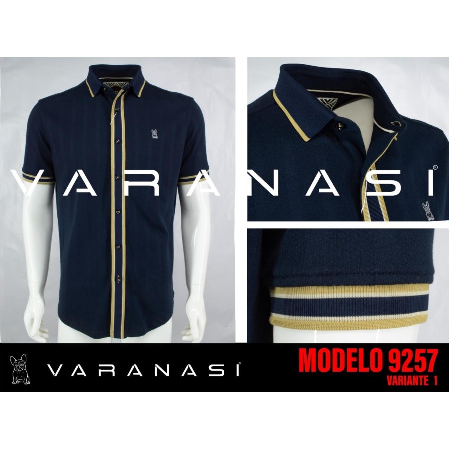 PLAYERA TIPO POLO CABALLERO VARANASI