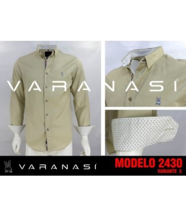CAMISA CABALLERO MANGA LARGA VARANASI