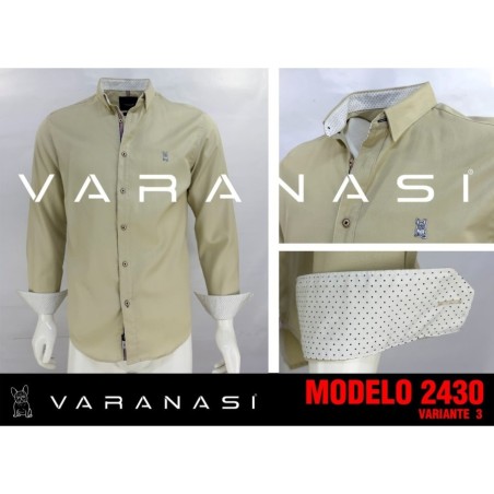 CAMISA CABALLERO MANGA LARGA VARANASI