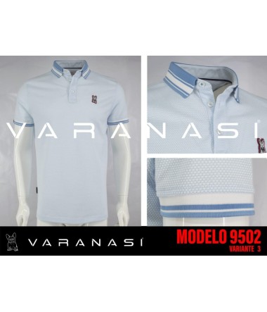 PLAYERA TIPO POLO CABALLERO VARANASI
