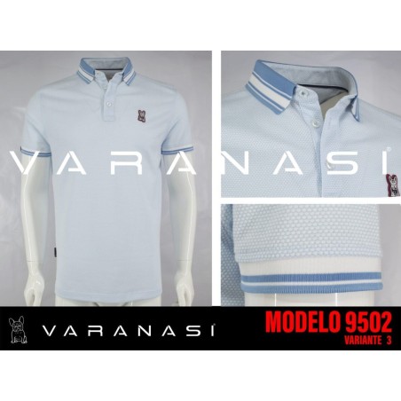 PLAYERA TIPO POLO CABALLERO VARANASI