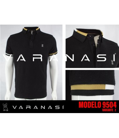 PLAYERA TIPO POLO CABALLERO VARANASI
