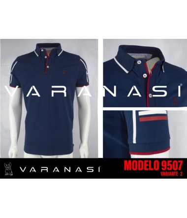 PLAYERA TIPO POLO CABALLERO VARANASI