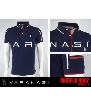 PLAYERA TIPO POLO CABALLERO VARANASI