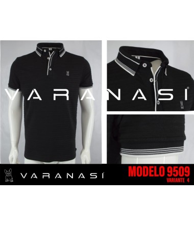 PLAYERA TIPO POLO CABALLERO VARANASI